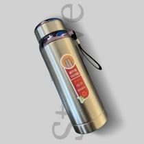 Garrafas Termicas 800ml bebidas quentes geladas chá suco refigerante café COR E ML:PRATA 600ml