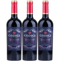 Garrafas Vinho Tinto Codici Negroamaro Puglia 750ml (3 und) Garrafas Vinho Tinto Codici Negroamaro Puglia 750ml (3 und)