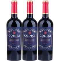 Garrafas Vinho Tinto Codici Negroamaro Puglia 750ml (3 Und) Garrafas Vinho Tinto Codici Negroamaro Puglia 750ml (3 Und)