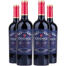 Garrafas Vinho Tinto Codici Negroamaro Puglia 750ml Kit 4 Garrafas Garrafas Vinho Tinto Codici Negroamaro Puglia 750ml Kit 4 Garrafas