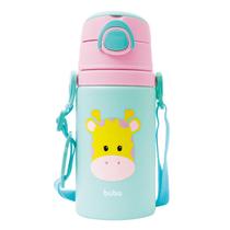 Garrafinha Alumínio com Canudo Buba Animal Fun Girafa 400ml Garrafinha Alumínio com Canudo Buba Animal Fun Girafa 400ml
