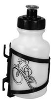 Garrafinha Caramanhola Infantil Bike C/Suporte 500Ml Branco