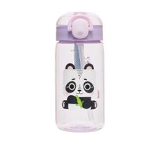 Garrafinha com Canudo de Silicone Panda Pandi Kouii Garrafinha com Canudo de Silicone Panda Pandi Kouii