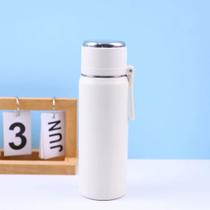 Garrafinha De Agua Escolar Infantil C/ Trava De Segurança Branca 380Ml