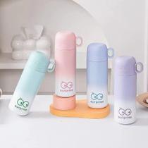 Garrafinha De Agua Escolar Infantil C/ Trava De Segurança Verde