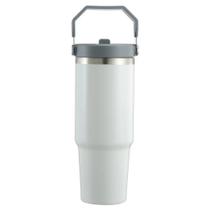 Garrafinha De Agua Escolar Infantil Com Canudo 900ml INOX