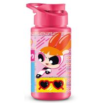 Garrafinha de Água Infantil Meninas Superpoderosas Florzinha 500ml Rosa