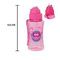 Garrafinha de água infantil squeeze bico de silicone meus melhores amigos 400ml