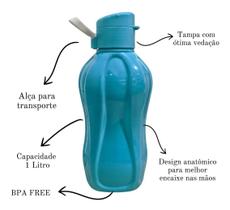 Garrafinha De Água Squeeze Academia Treino 1 Litro Garrafinha De Água Squeeze Academia Treino 1 Litro