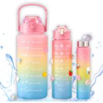 Garrafinha De Água ul Vermelho Laranja Rosa Entrega Rápida