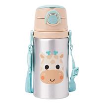 Garrafinha De Alumínio c/ Alça 450ml Buba Zoo Girafa - Buba Garrafinha De Alumínio c/ Alça 450ml Buba Zoo Girafa - Buba