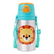 Garrafinha De Alumínio c/ Alça 450ml Buba Zoo Leão - Buba Garrafinha De Alumínio c/ Alça 450ml Buba Zoo Leão - Buba