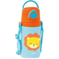 Garrafinha de aluminio c/ canudo 12115 leao