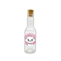 Garrafinha de Plástico 50ml com Tampa Rolha - Festa Marie - 10 Unidades - Rizzo