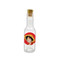 Garrafinha de Plástico 50ml com Tampa Rolha - Festa One Piece - 10 unidades -