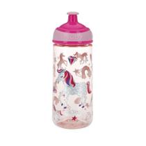 Garrafinha de Tritan Squeeze com Glitter 540ml - Rosa - Nûby