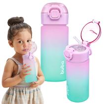Garrafinha Degradê Infantil C/ Canudo Alça Garrafa Buba Bebê