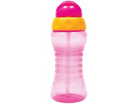 Garrafinha fresh rosa 300ml com canudo em silicone - buba Garrafinha fresh rosa 300ml com canudo em silicone - buba