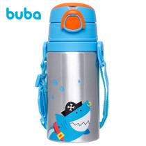 Garrafinha Garrafa Infantil De Alumínio C/ Canudo Silicone Aventuras