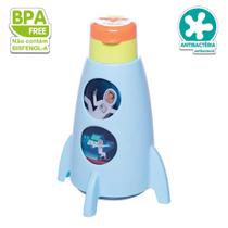 Garrafinha Infantil Astronauta Garrafa Foguete 320 ml Escolar Garrafinha Infantil Astronauta Garrafa Foguete 320 ml Escolar