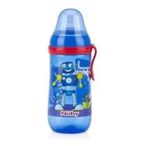 Garrafinha Infantil Decorada Com Bico Silicone 360ml 6m+ Antivazamento Nuby