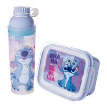 Garrafinha Infantil Escolar e Lancheira com Divisória Pote de Lanche para Escola Tupperware Voltas as Aulas