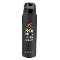 Garrafinha Moderna Squeeze Térmico Para Esporte Bike 450ML Cinza Termopro