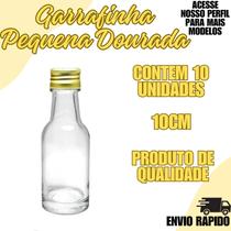 Garrafinha Pet C/ Tampa Metal Redonda Dourado C/10 Unidades Garrafinha Pet C/ Tampa Metal Redonda Dourado C/10 Unidades