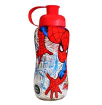 Garrafinha Plástica Squeeze Do Homem Aranha 550 Ml Marvel Super Herói