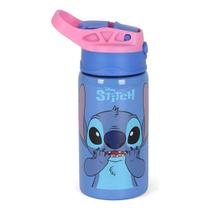 Garrafinha Stitch 500ml Alumínio Luxcel Uso Escolar Resistente