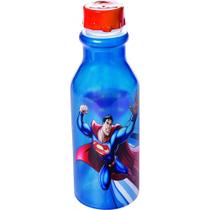 Garrafinha Super Homem Herói 500ml com Tampa Plasútil Infantil