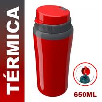 Garrafinha Termica 650ml Refrigerante água suco bebida até 6h 650ml