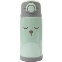 Garrafinha Térmica Infantil Inox Parede Dupla Gumy Verde - Buba