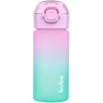 Garrafinha Térmica Inox Buba com Canudo de Silicone Rosa 450ml