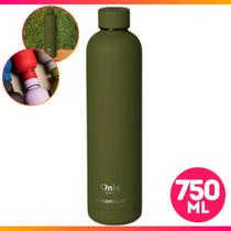 Garrafinha Térmica Inox Revestimento De Silicone Suco Água Gelada 750ml