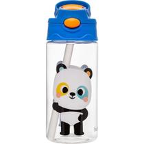 Garrafinha Tritan Canudo Zoo Panda 450ml +18m