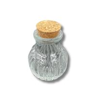 Garrafinha Vidro Riscado Com Rolha Decoração Solitário 50 ML Garrafinha Vidro Riscado Com Rolha Decoração Solitário 50 ML