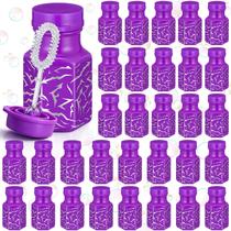 Garrafinhas de Bolhas Hollowfly Kpop 48 Unidades Roxas 18ml Mini Garrafinhas de Bolhas Hollowfly Kpop 48 Unidades Roxas 18ml Mini