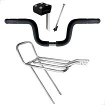 Garupa Bike Bagageiro Aro 20 A 26 + Guidão Alto Tipo Moto Cg Com Espumas + Mesinha Suporte Garupa Bike Bagageiro Aro 20 A 26 + Guidão Alto Tipo Moto Cg Com Espumas + Mesinha Suporte