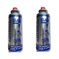 Gás butano maçarico e fogareiro refil 400ml - kit 2 gás