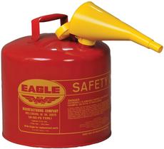 Gas Can Eagle Type I Red Safety 19L para aço galvanizado a gasolina