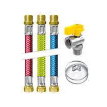 Gás Kit Instalação Aquecedor Flexíveis ( M 1/2 ) (f 1/2 ) Big 40cm - Roco