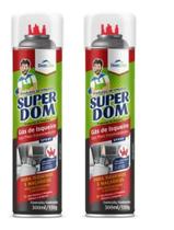 Gás Refil Carga De Isqueiro E Maçaricos Super Dom 300ml C/2 - DomLine