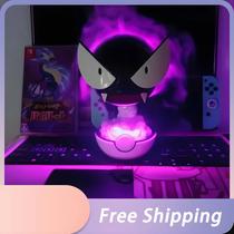 Gastly Pokemon Anime Umidificador LED Lâmpada Desktop Purificador De Ar Spray De Água Decoração