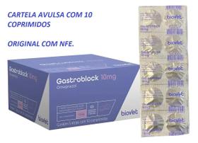 Gastro block 10mg cartela com 10 comprimidos biovet