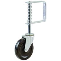 Gate Caster, 4" com mola, preto - Shepherd Hardware