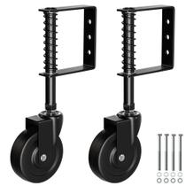 Gate Caster TIBEGOLD 4 Spring Loaded, capacidade de 100 kg, preto, 2 unidades
