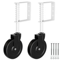 Gate Caster TIBEGOLD 5, carregada por mola, capacidade de 100 kg, branco, 2 unidades