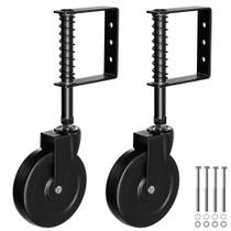 Gate Caster TIBEGOLD 5, carregada por mola, capacidade de 100 kg, preto, 2 unidades