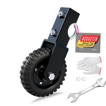 Gate Wheel Uscaster Black Under Mount, capacidade de 8 polegadas e 400 libras